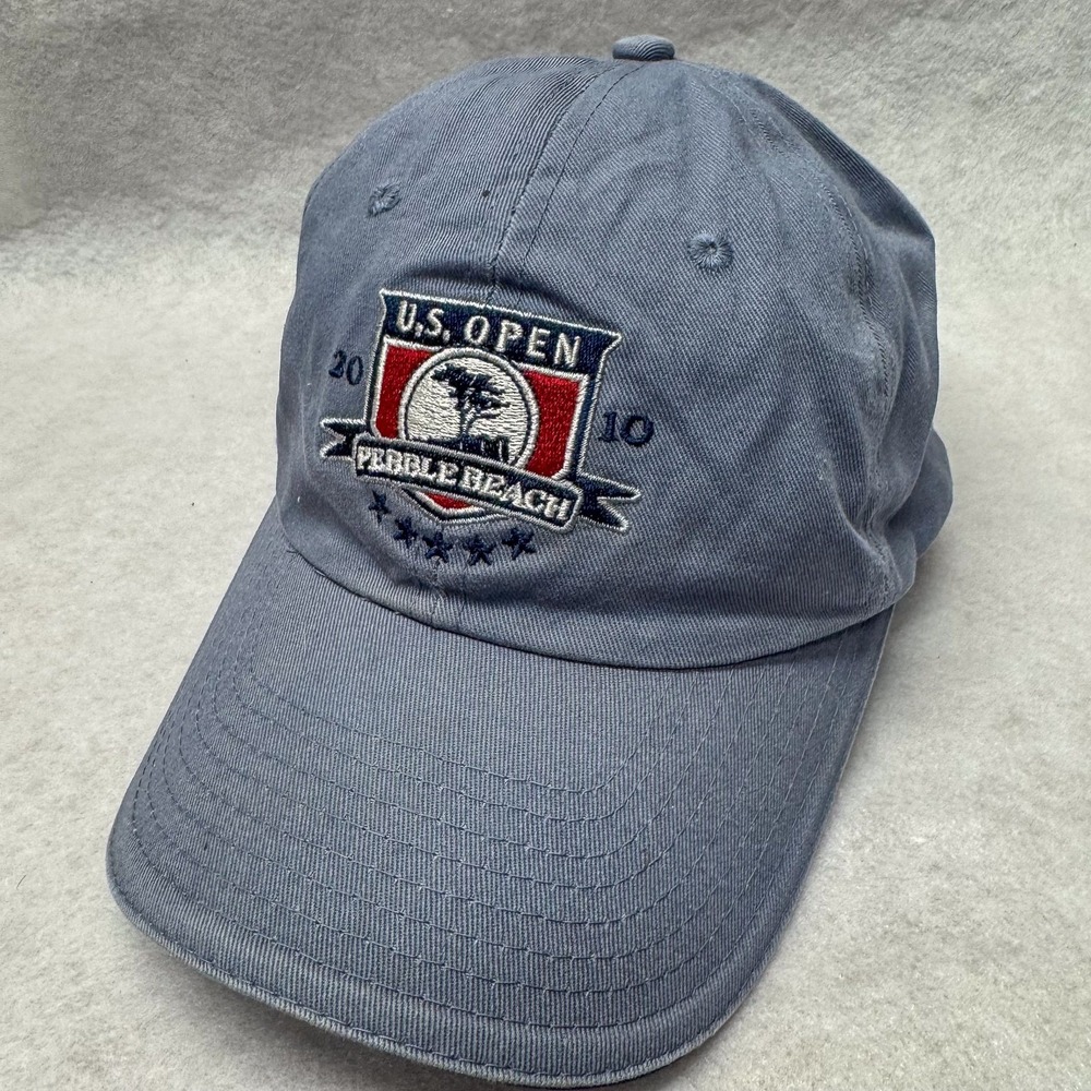 Pebble Beach U.S. Open Hat Cap Strap Back USGA Golf Member 2010 Tournament Mens - Picture 1 of 6